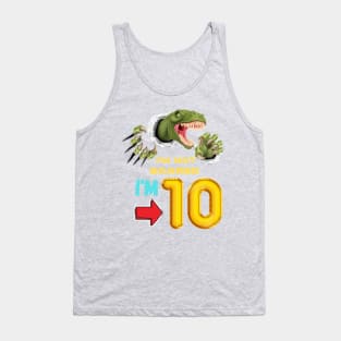 10th Birthday Dinosaur Tank Top